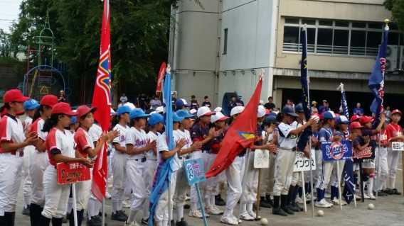 川崎市夏季大会、今季初めて９人で試合
